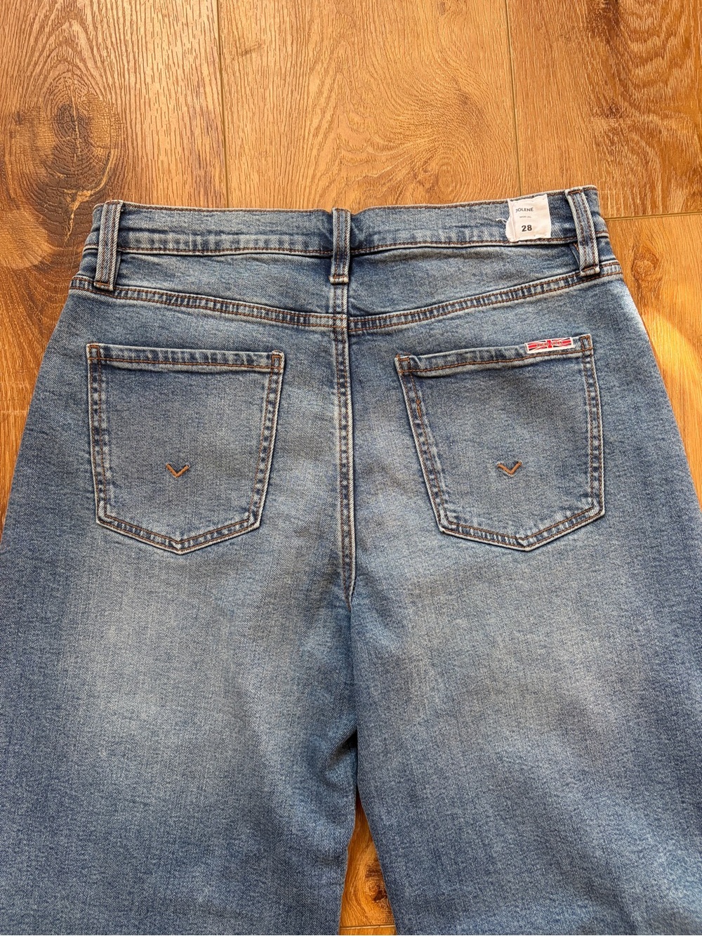 Hudson Jolene Jeans Wide-Leg High Rise Jeans - Light Blue Wash - Picture 10 of 10